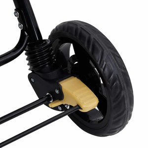 Tandem tvillingvagn taupe stål