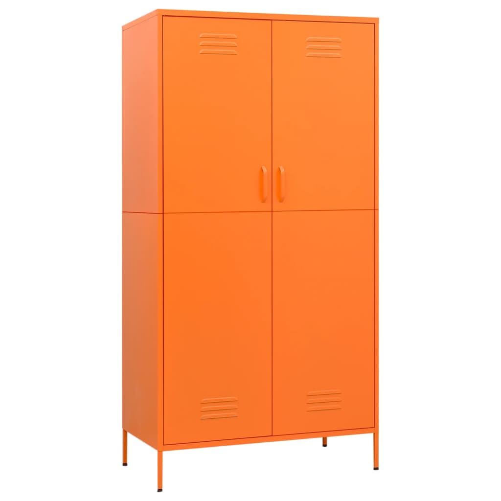 Garderob 90x50x180 cm Orange stål