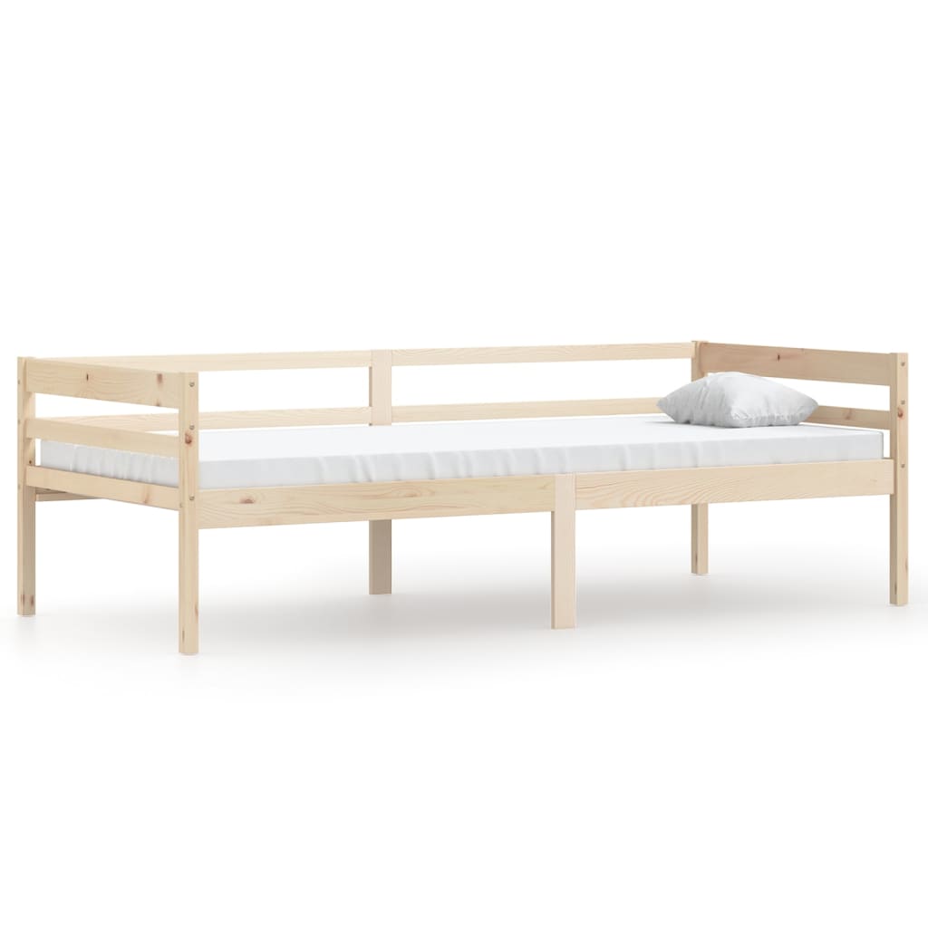 Sängram utan madrass massiv furu 90x200 cm