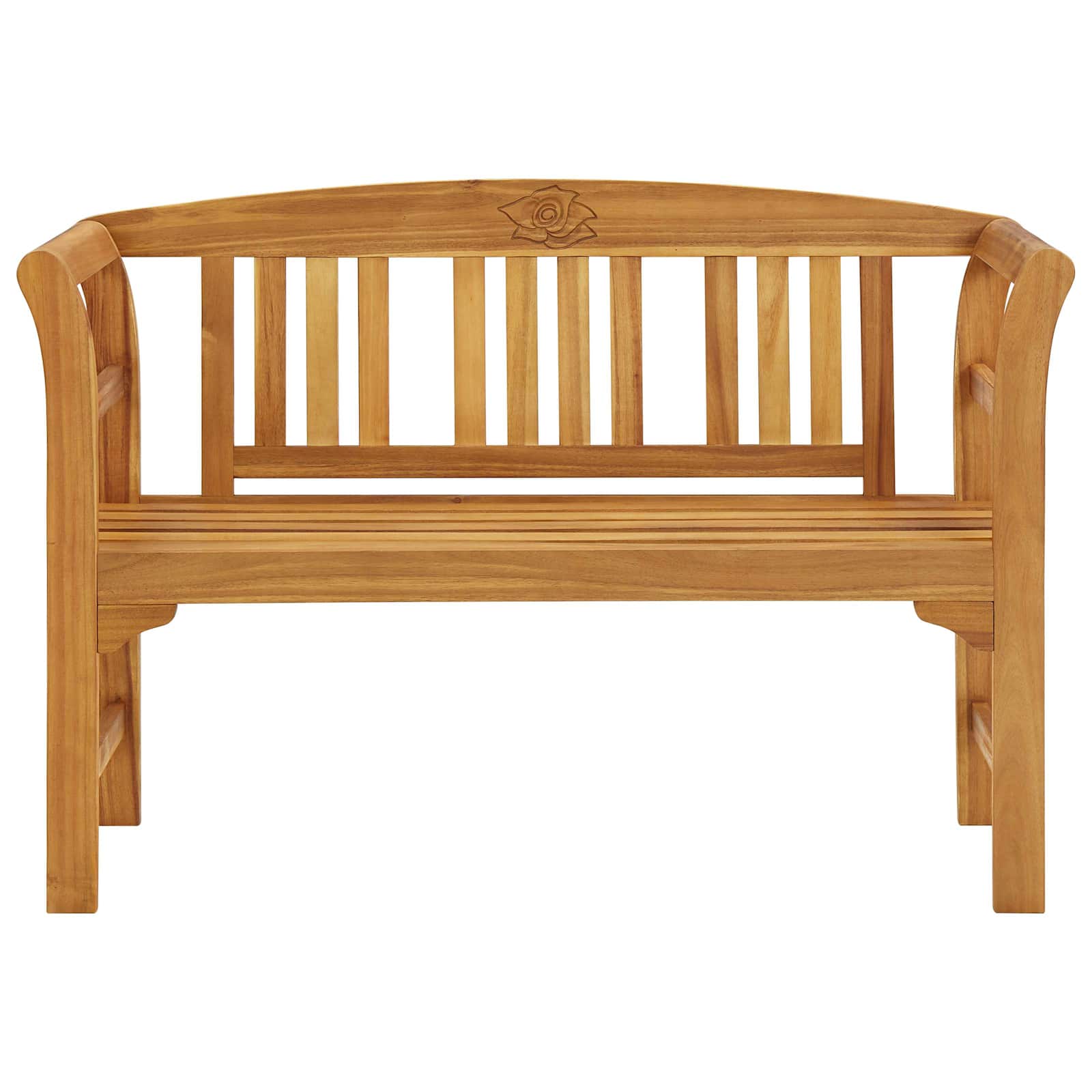 Trädgårdsbänk 114 cm massivt akaciaträ