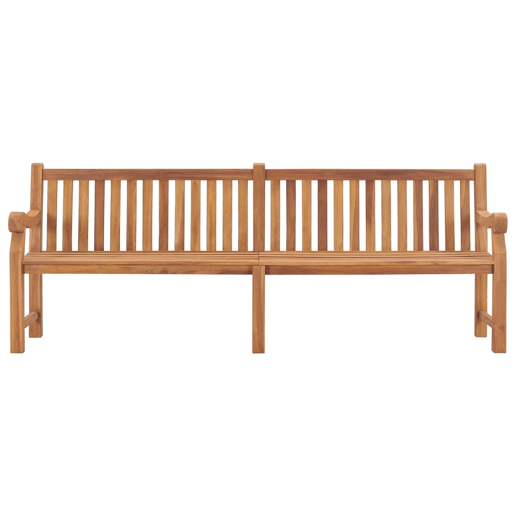 Trädgårdsbänk 228 cm massiv teak