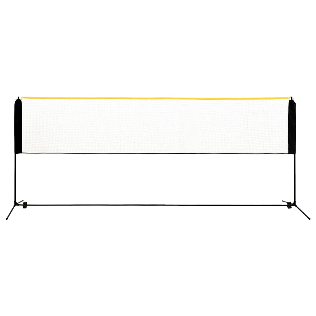 Justerbart badmintonnät 400x103x94-158 cm metall