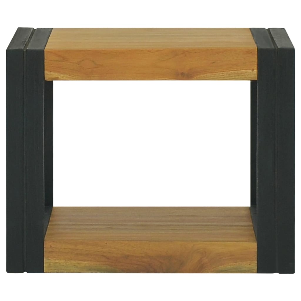 Väggmonterat badrumsskåp 45x45x35 cm massiv teak