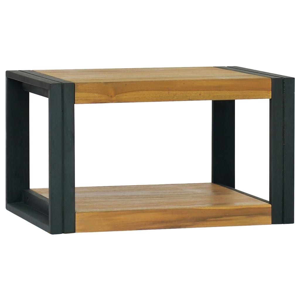 Väggmonterat badrumsskåp 60x45x35 cm massiv teak