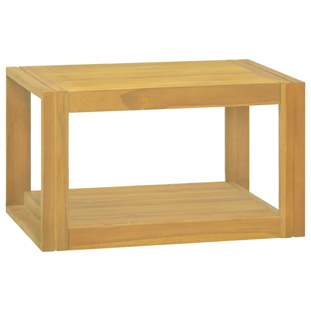 Väggmonterat badrumsskåp 60x45x35 cm massiv teak