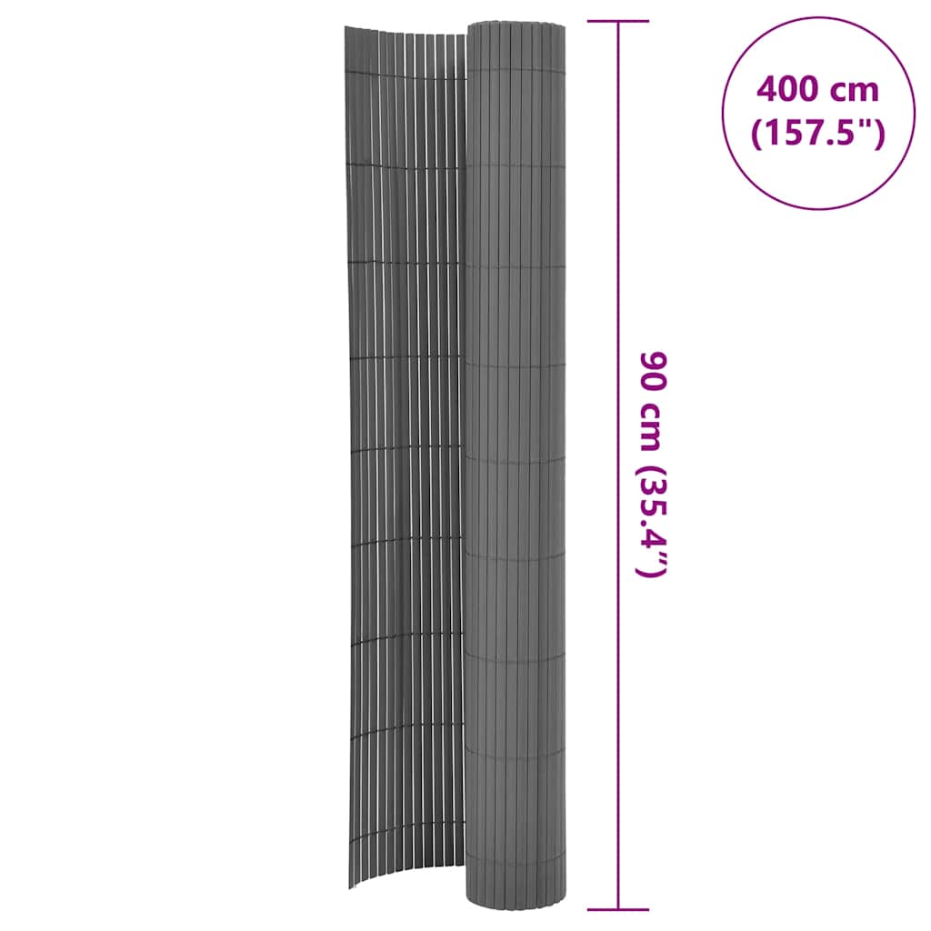 Insynsskydd 90x400 cm grå