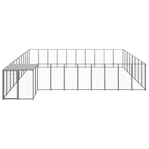 Hundgård svart 25,41 m² stål