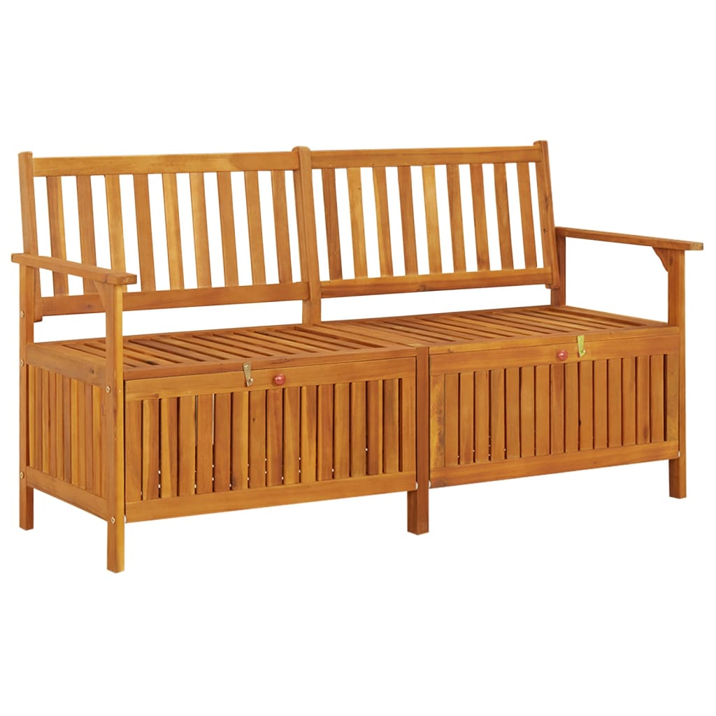 Förvaringsbänk 148 cm massivt akaciaträ