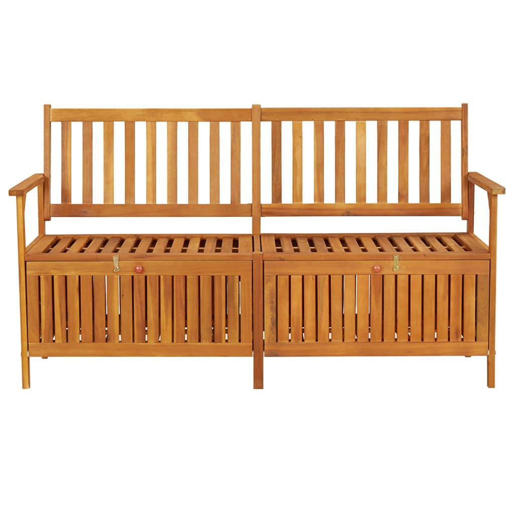 Förvaringsbänk 148 cm massivt akaciaträ