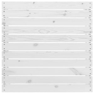 Loungegrupp med dynor 3 delar vit massiv furu