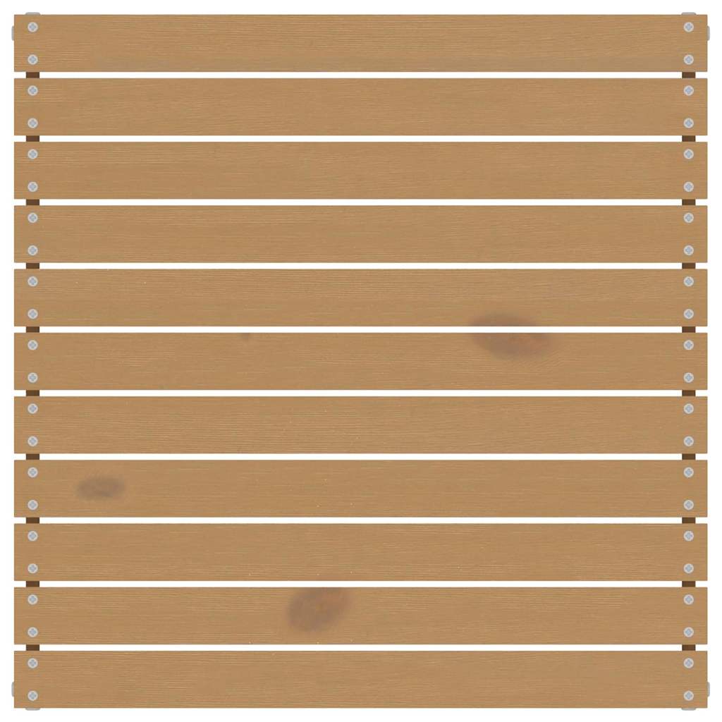 Loungegrupp med gräddvita dynor 3 delar massiv furu