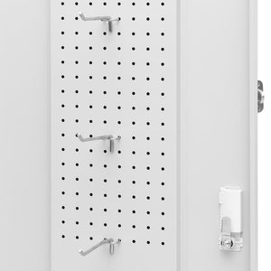 Sadelskåp ljusgrå 53x53x105 cm stål