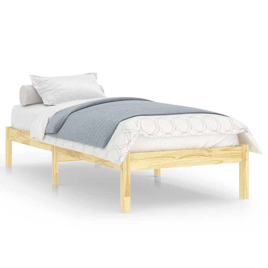 Sängram massivt trä 75x190 cm