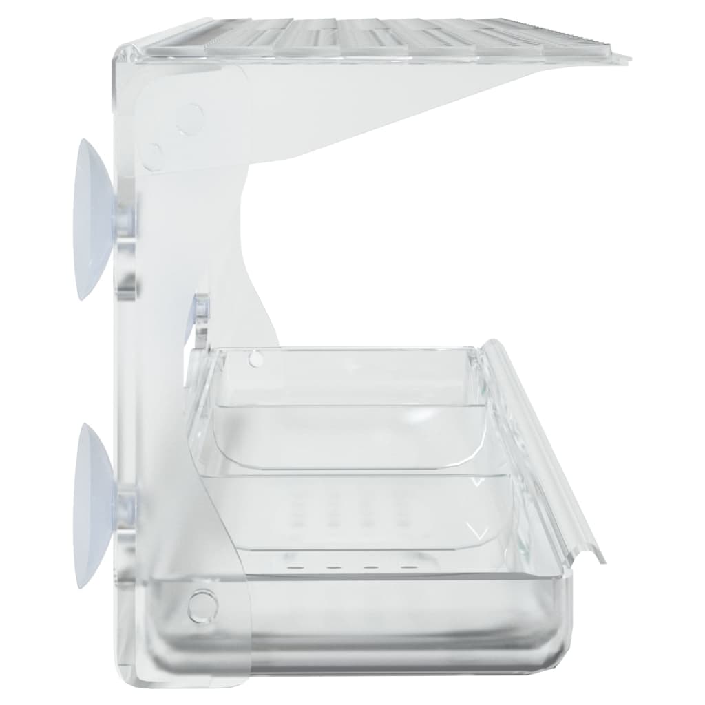 Fågelmatare för fönster 2 st akryl 30x12x15 cm