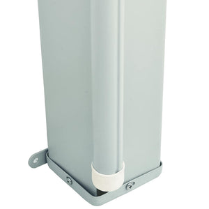 Infällbar sidomarkis 180x600 cm grå