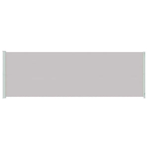 Infällbar sidomarkis 200x600 cm grå