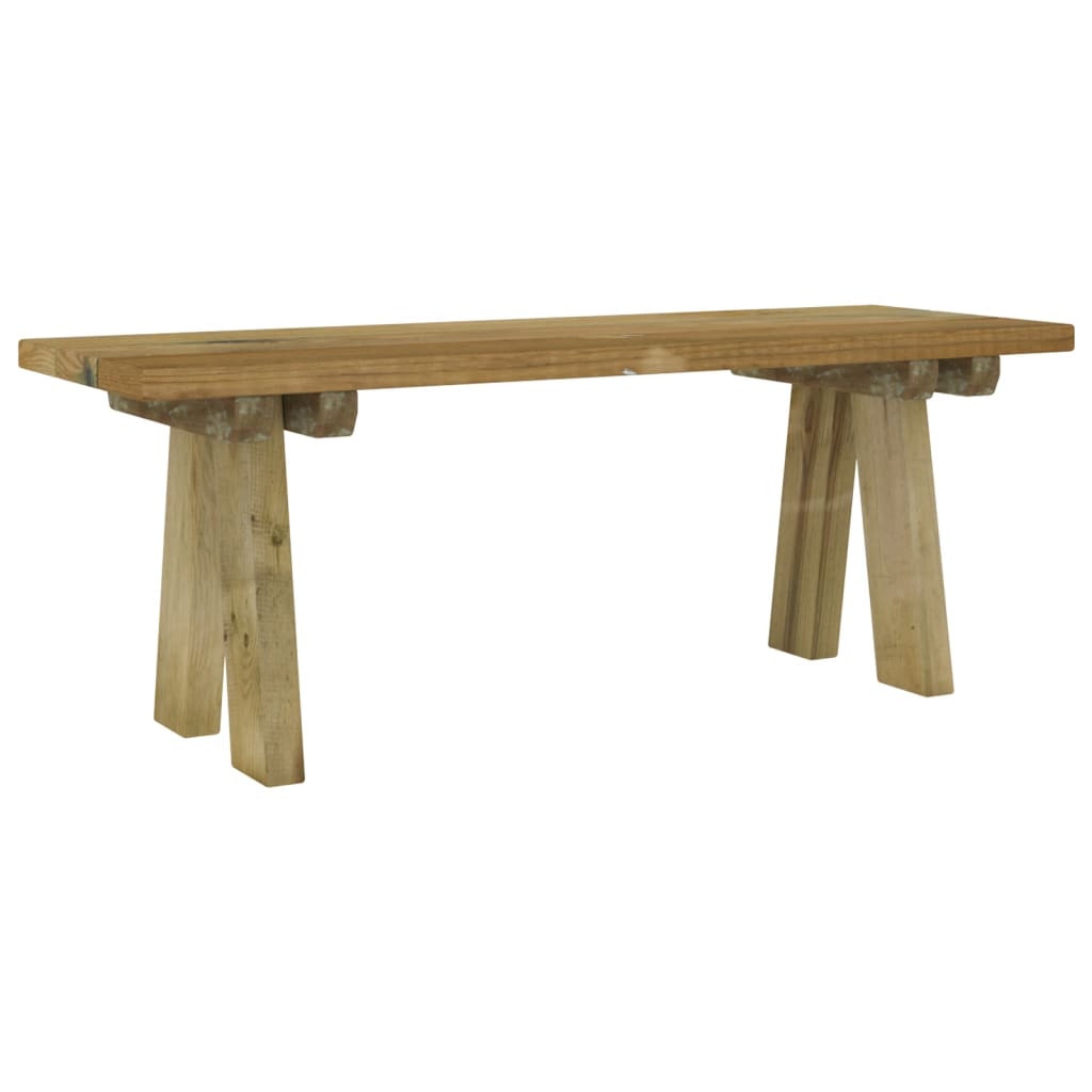 Trädgårdsbänk 110 cm massiv impregnerad furu