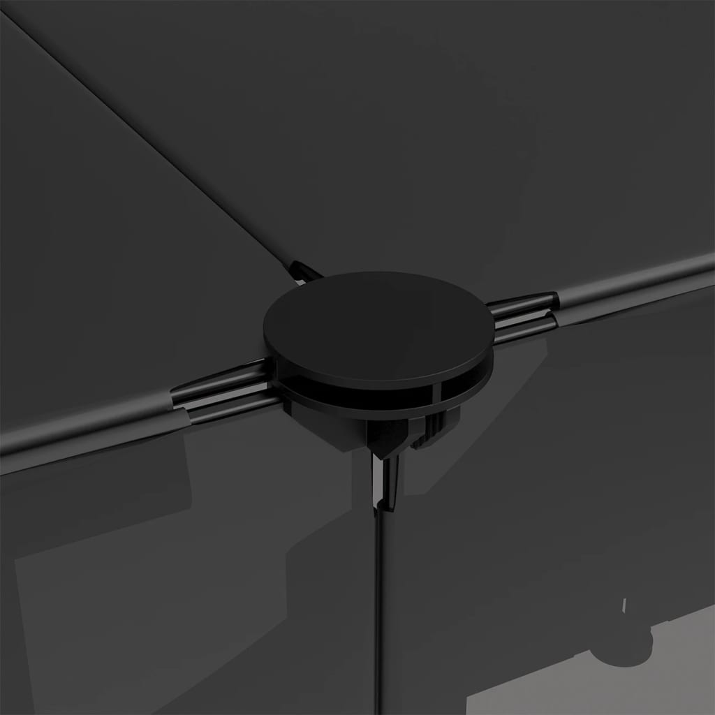 Smådjursbur svart 143x107x93 cm PP och stål