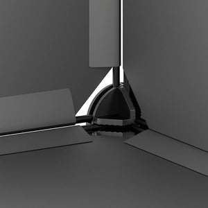 Smådjursbur svart 142x74x93 cm PP och stål