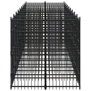 Hundgård för utomhusbruk stål 16,59 m²