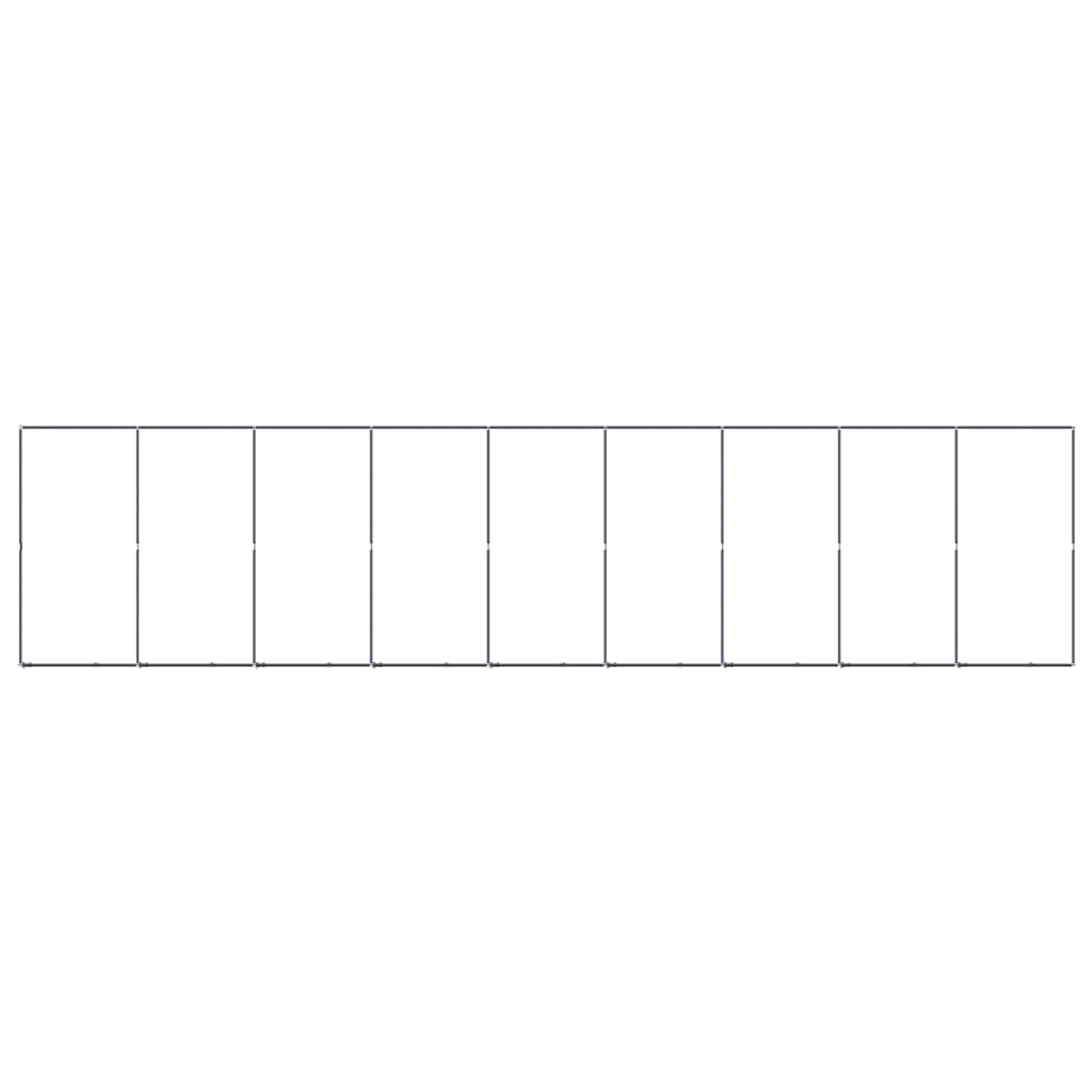 Hundgård för utomhusbruk stål 16,59 m²