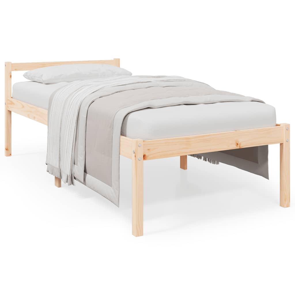 Säng 90x190 cm massiv furu