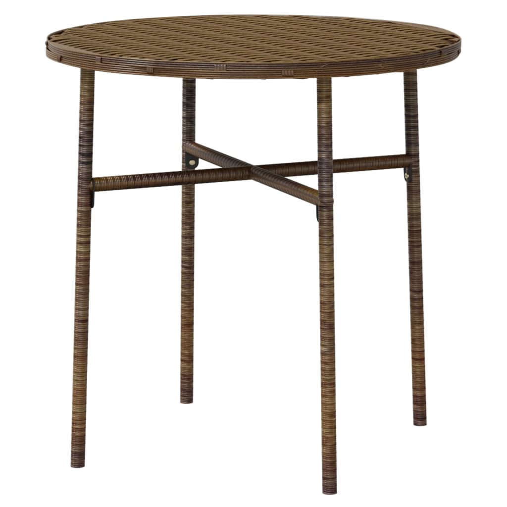 Matgrupp för trädgården 3 delar konstrotting brun