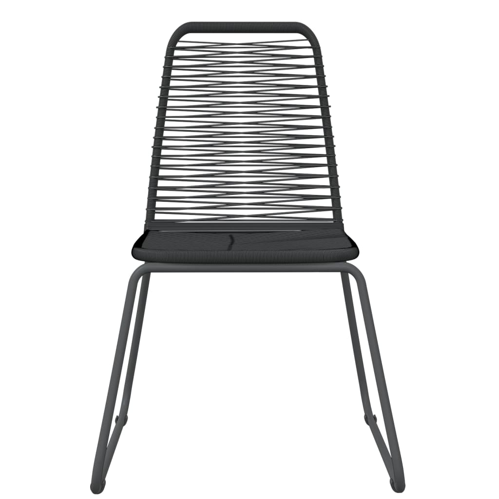 Matgrupp för trädgården 3 delar svart