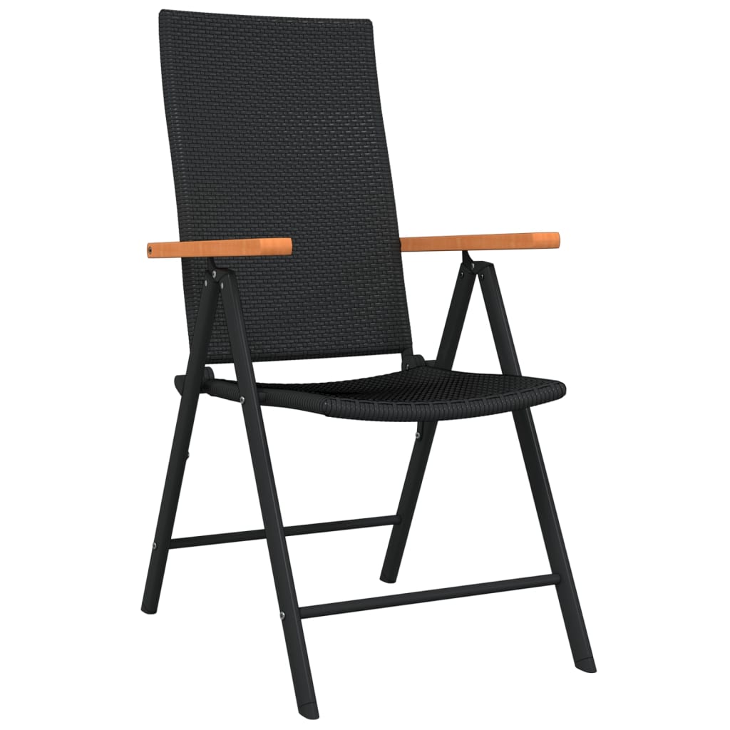 Matgrupp för trädgården 3 delar svart