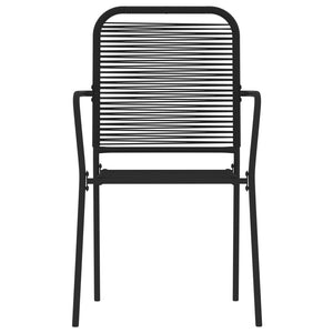 Matgrupp för trädgården 5 delar svart