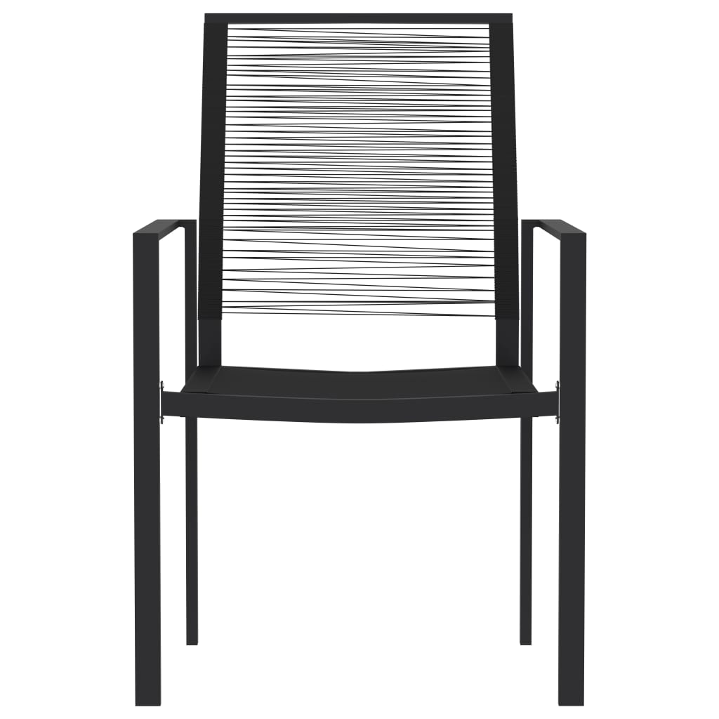 Matgrupp för trädgården 3 delar svart