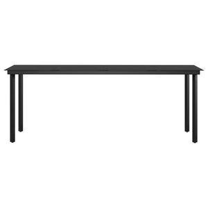 Matgrupp för trädgården med dynor 5 delar beige och svart