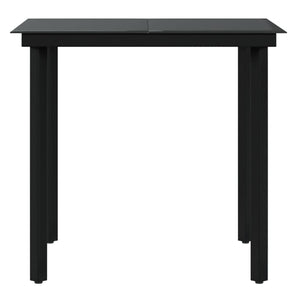 Matgrupp för trädgården med dynor 3 delar grå och svart