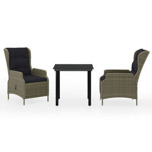 Matgrupp för trädgården 3 delar brun