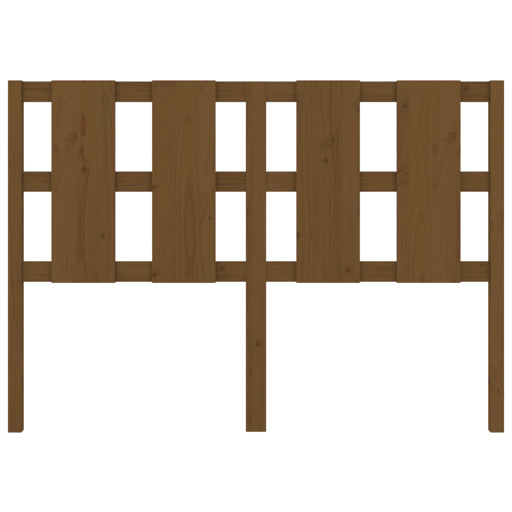 Sänggavel honungsbrun 145,5x4x100 cm massiv furu