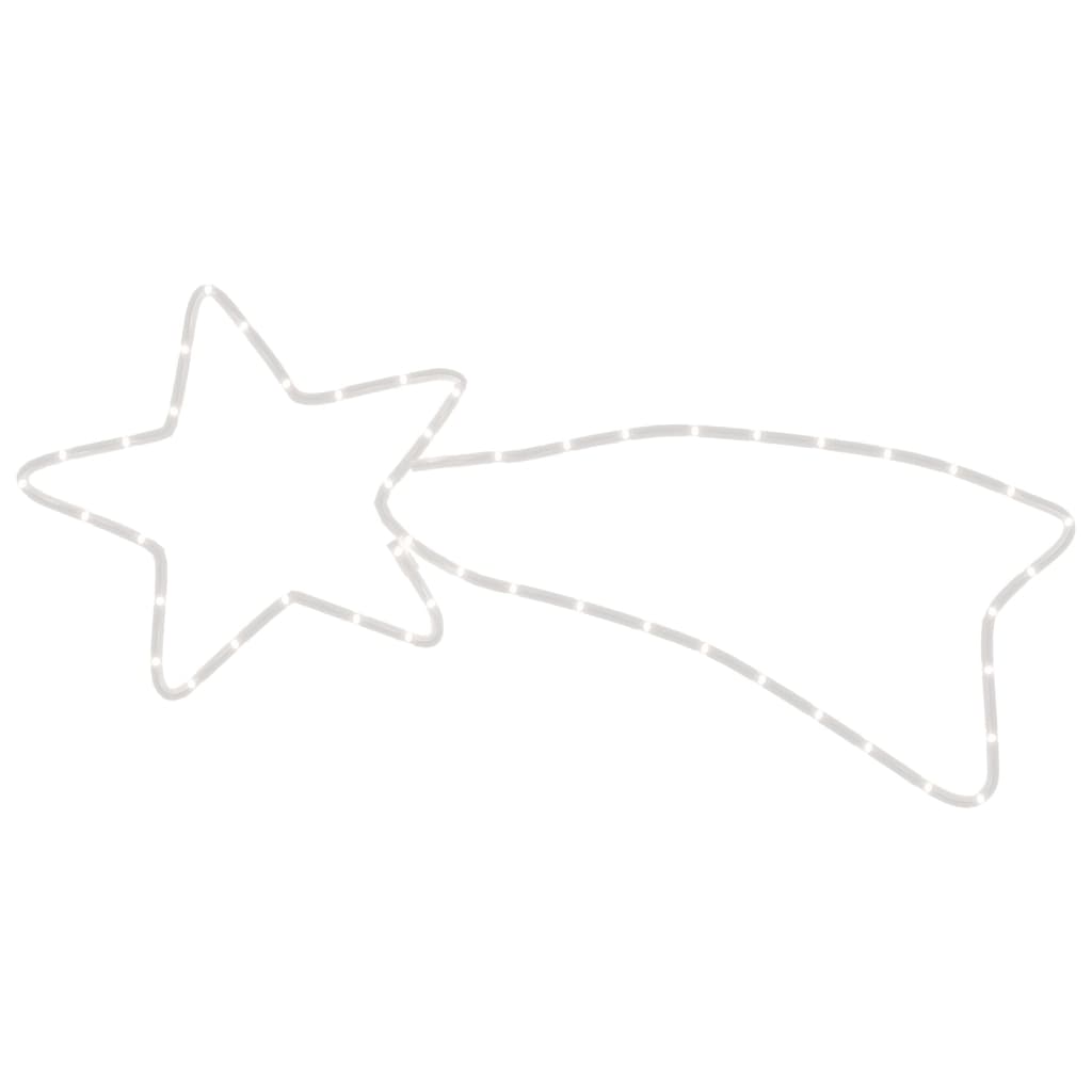 Julstjärna komet-figur med 48 LED varmvit 65x28 cm