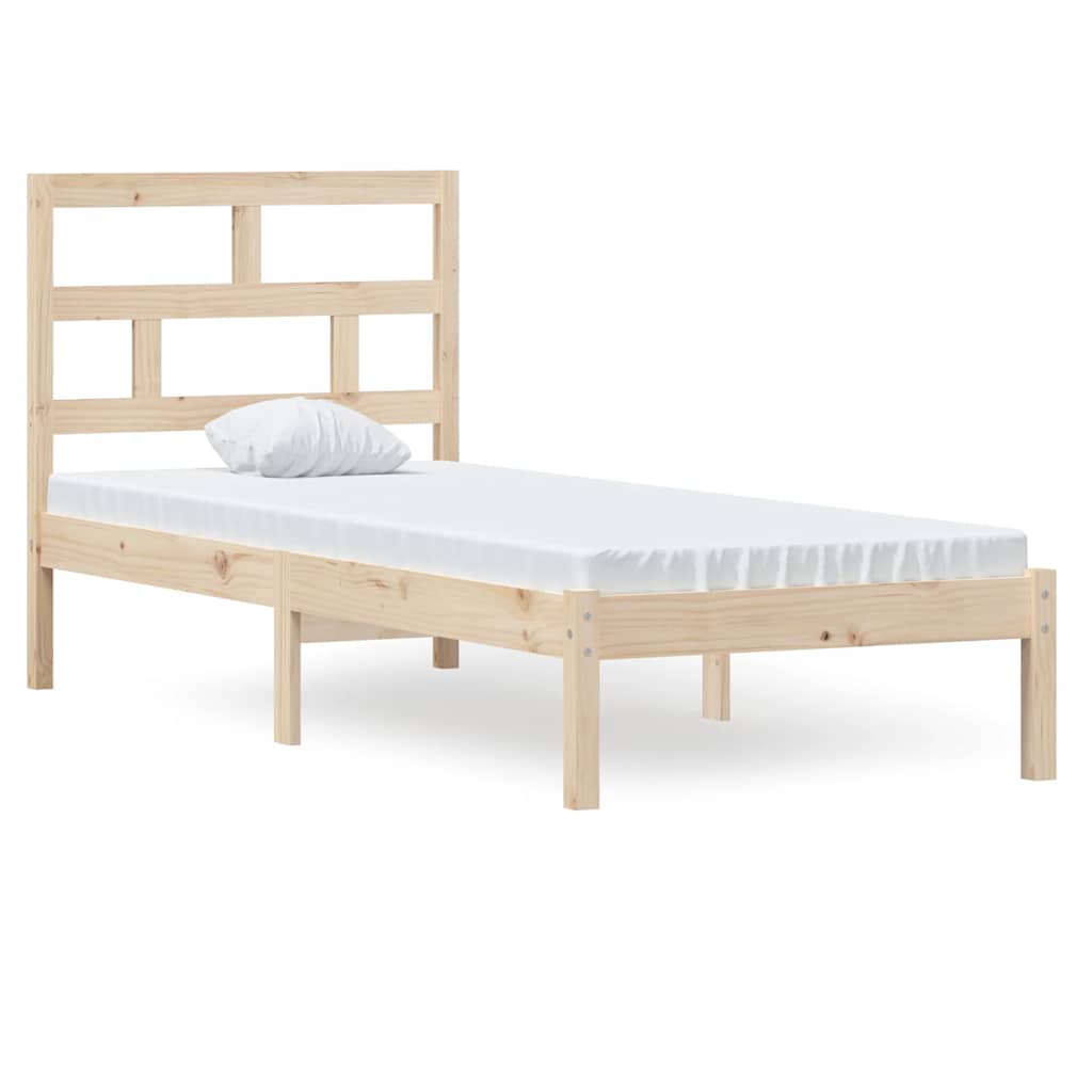 Sängram massivt trä 75x190 cm