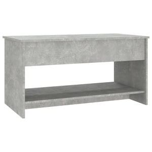 Soffbord betonggrå 102x50x52,5 cm konstruerat trä