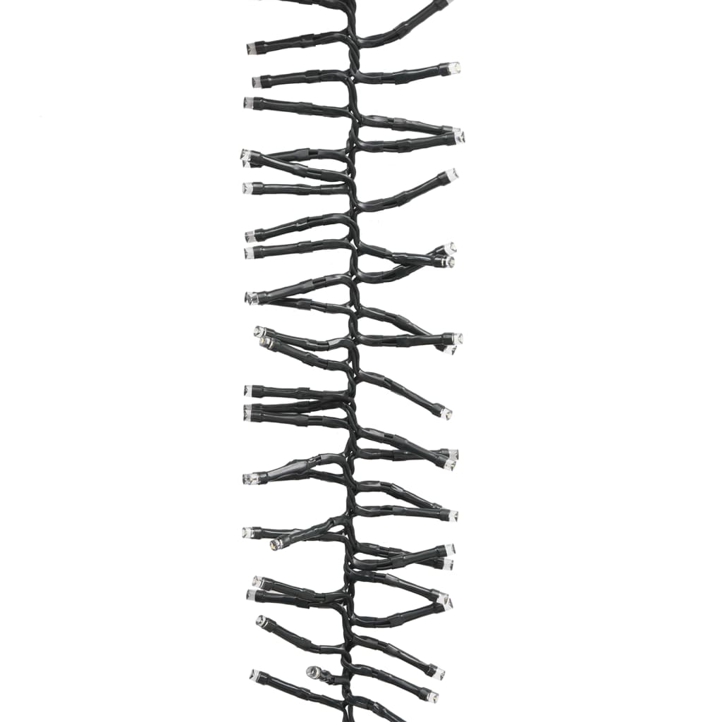 Ljusslinga med 2000 LED cluster flerfärgad pastell 17 m PVC