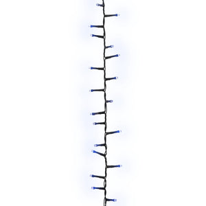 Kompakt ljusslinga med 1000 LED blå 25 m PVC