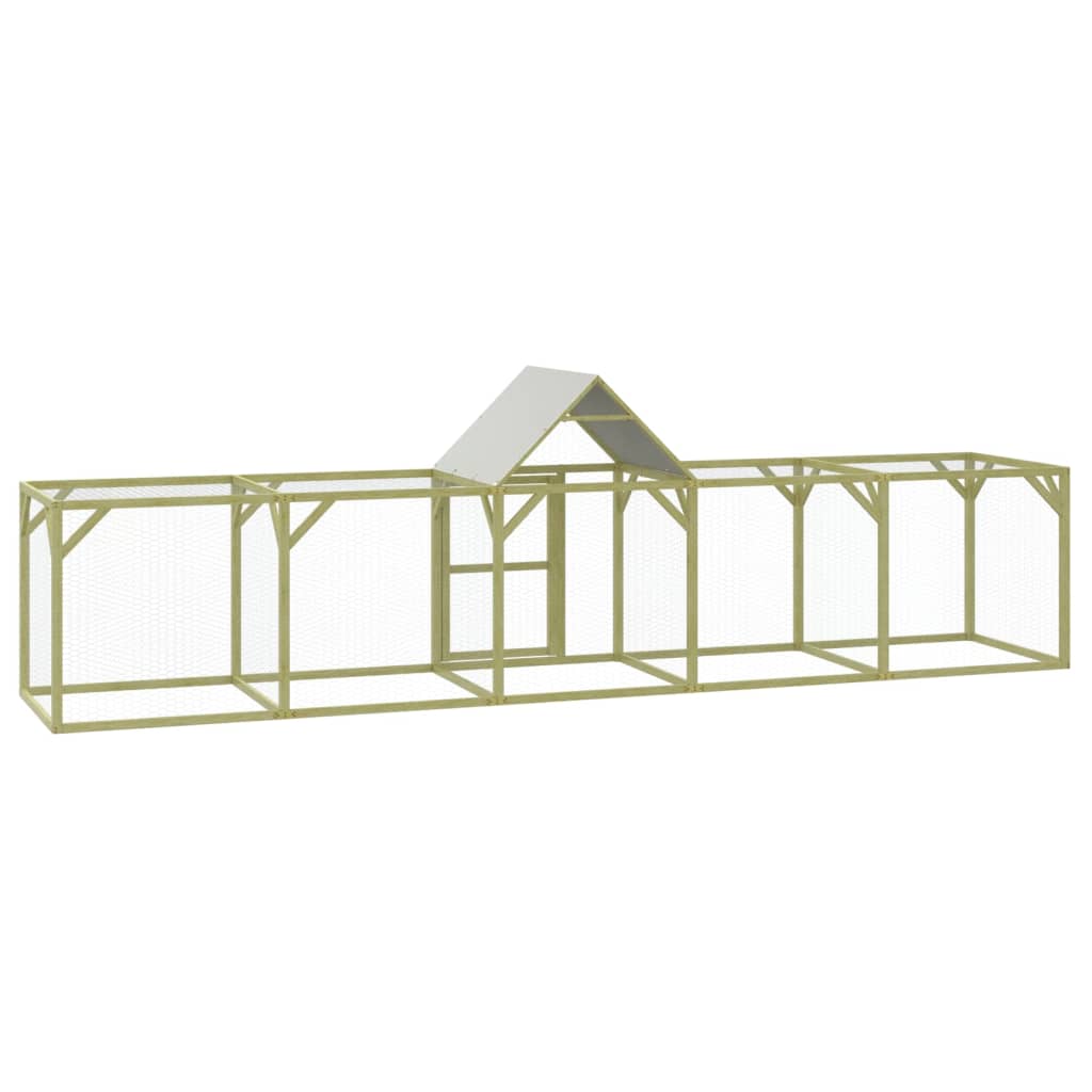 Hönshus 500x100x150 cm impregnerad massiv furu