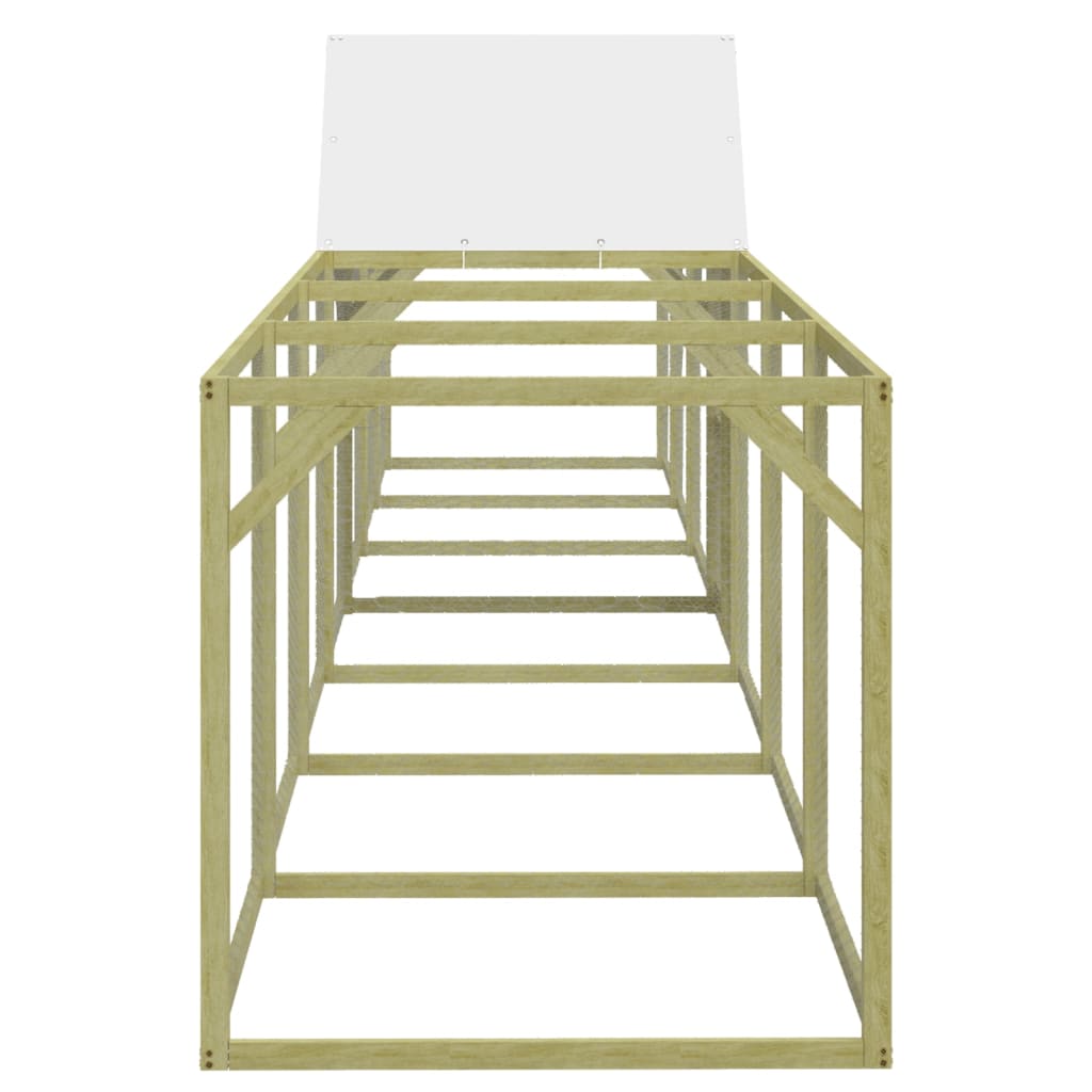 Hönshus 700x100x150 cm impregnerad massiv furu