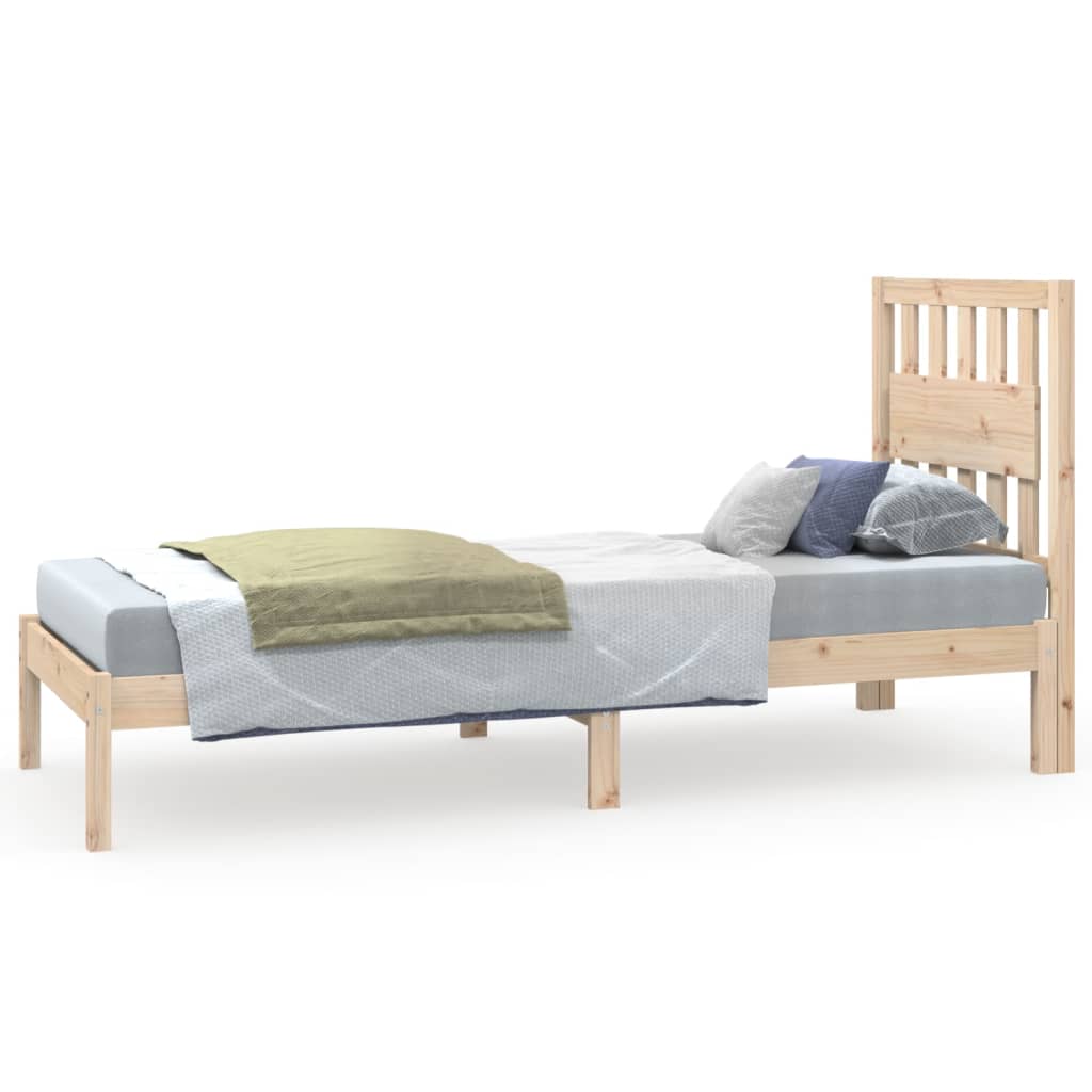 Sängram massivt trä 75x190 cm