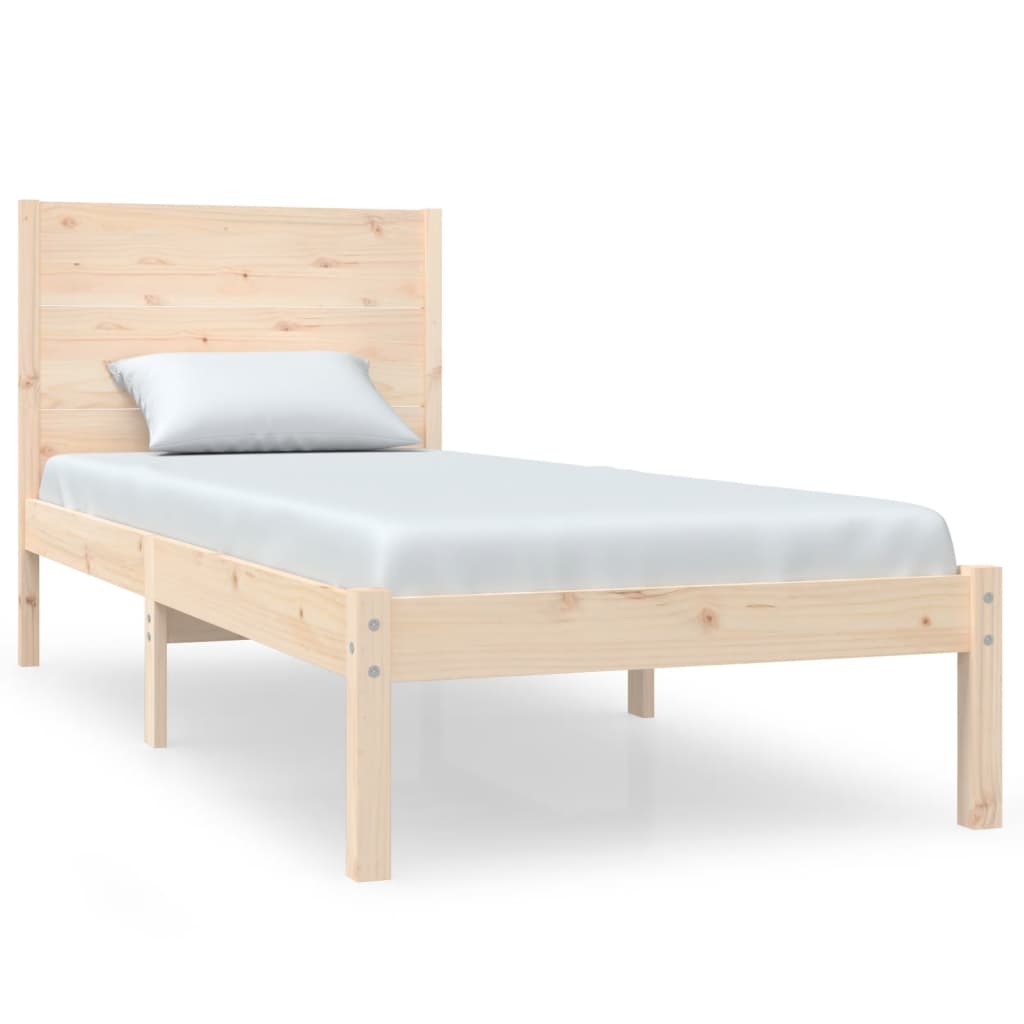 Sängram massivt trä 75x190 cm