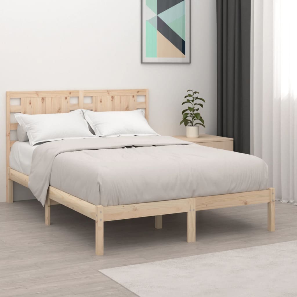 Sängram massivt trä 135x190 cm