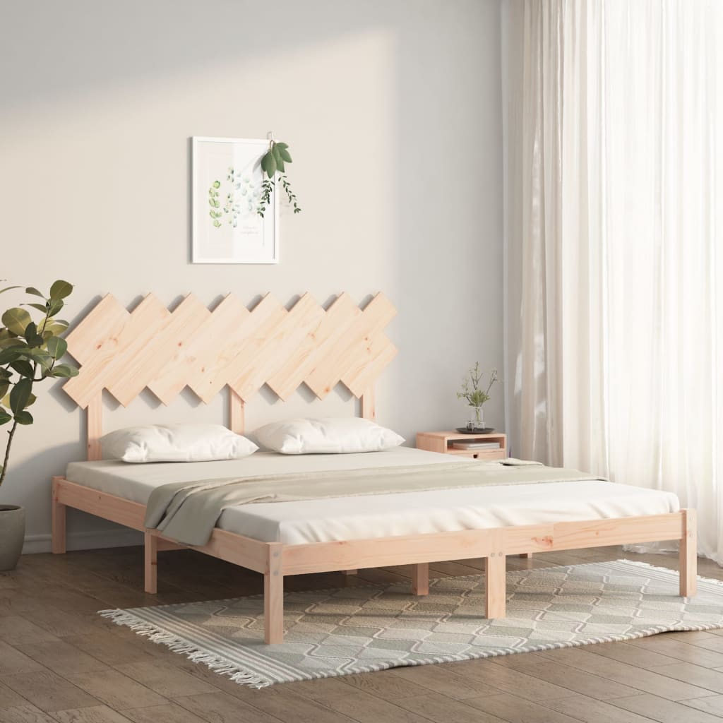 Sängram 160x200 cm massivt trä