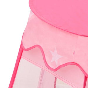 Lektält med 250 bollar Rosa 102x102x82 cm