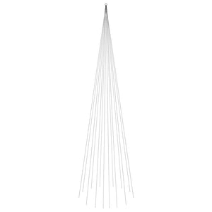 Julgran på flaggstång färgglad 1134 LEDs 800 cm