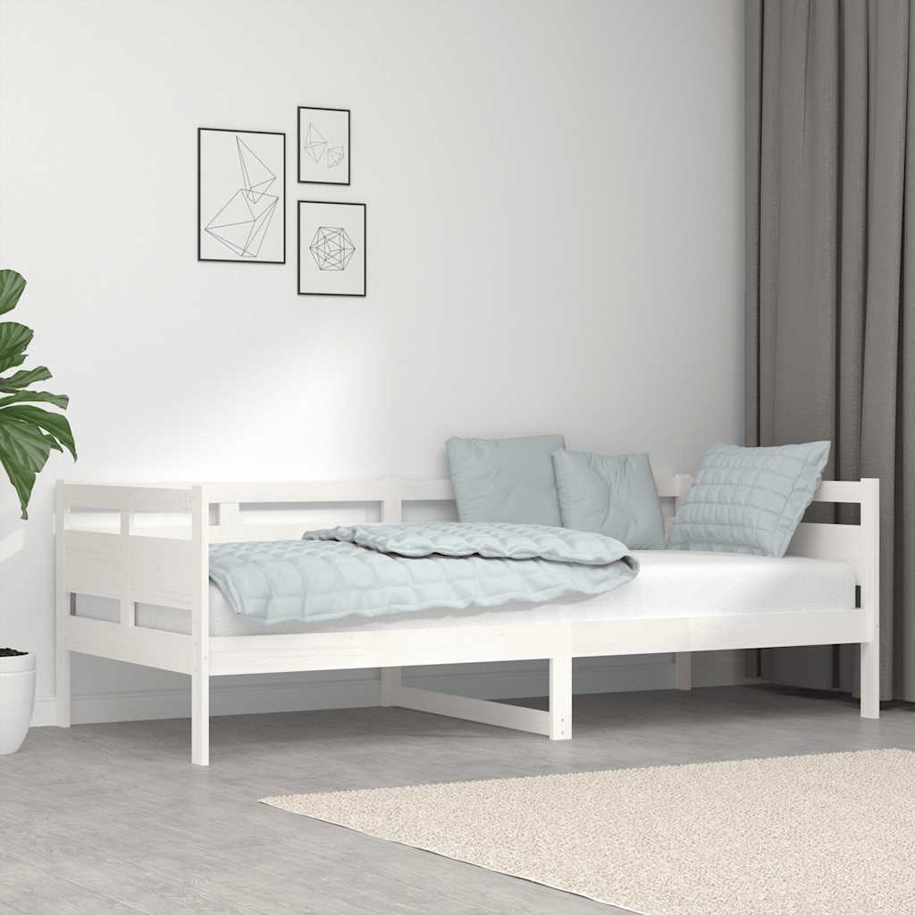 Dagbädd vit 90x200 cm massiv furu