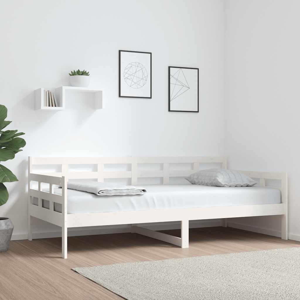 Dagbädd vit massiv furu 90x190 cm
